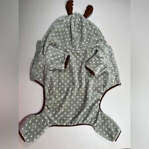 LuvGear Gray Polka Dot Reindeer Puppy
Pajamas With Antlers - size L/G
